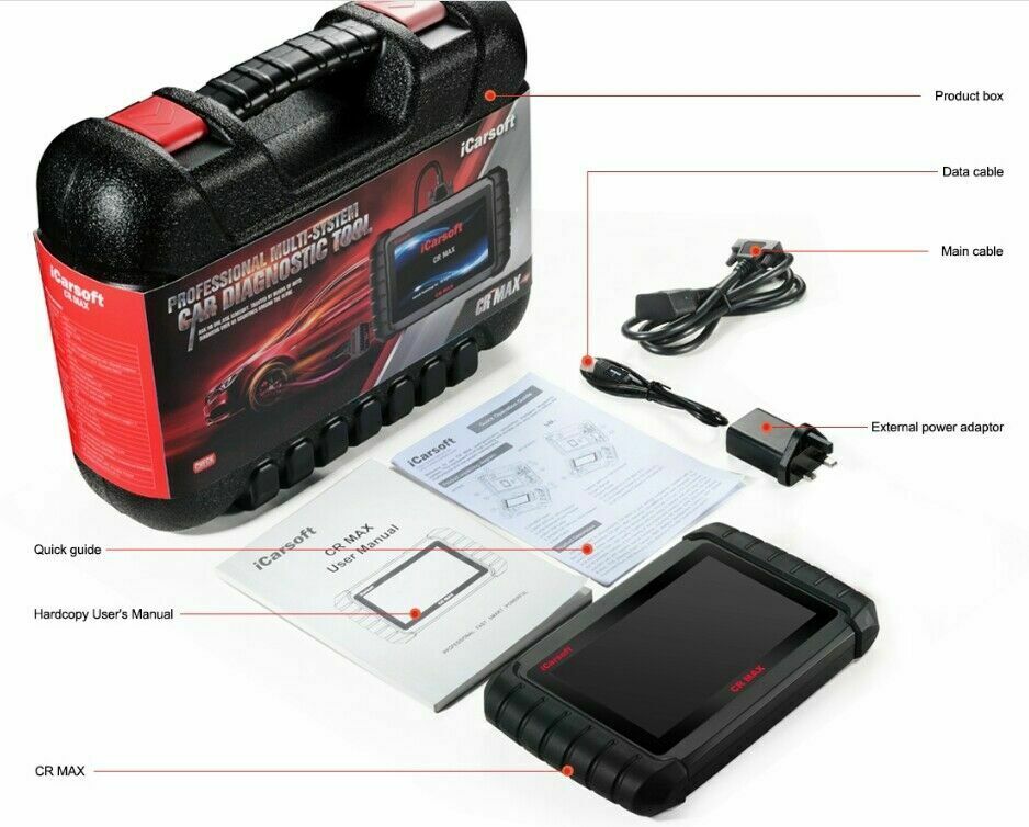iCarsoft CR MAX - 2025 FULL System ALL Makes Diagnostic Scan Tool
