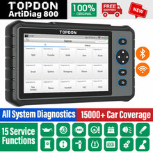 Load image into Gallery viewer, TOPDON ArtiDiag800 OBD2 Car Diagnostic Tool EOBD FULL System Automotive Scanner - Auto Lines Australia