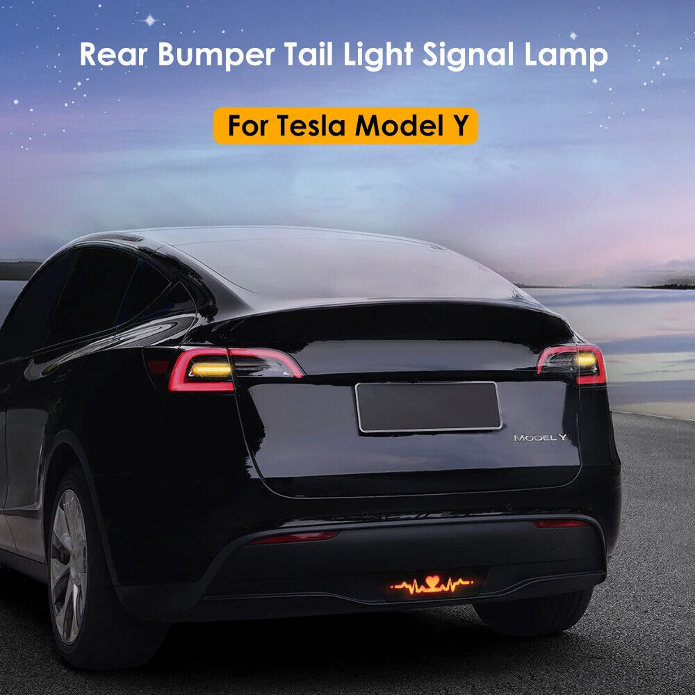 Model Y Pilot LED Rear Bumper Brake Lights Warning Turning Signal Lamp For Tesla Secondary image