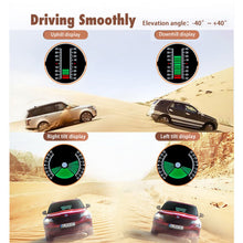 Load image into Gallery viewer, S90 Car Inclinometer 4x4 GPS Speed HUD MPH KMH Slope Meter Off-road Compass