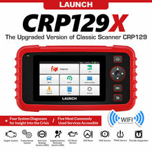 Load image into Gallery viewer, LAUNCH X431 CRP129X OBD2 Scanner Auto Code Reader Diagnostic Tools TMPS Automotive Scanner Obd2 Diagnostic Tool Professional