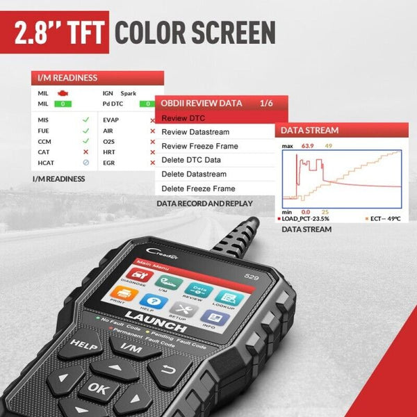 New launch Creader 529 OBD2 Scanner Automotive OBD Scan DIY Code Diagnostic Tool