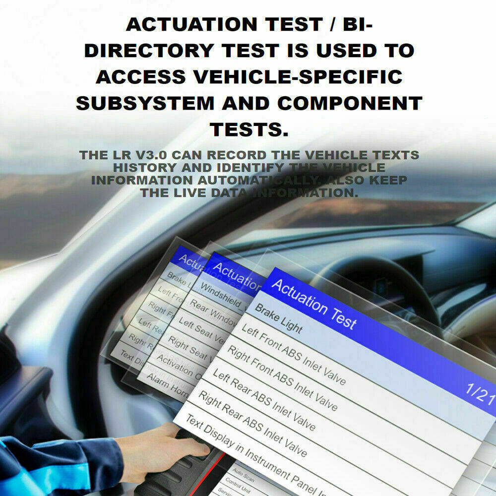  iCarsoft LR V3.0 for Land Rover/Jaguar Diagnostic Tool with  auto VIN/Quick Test/Actuation Test : Automotive