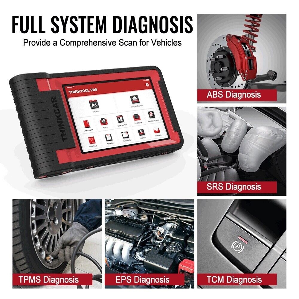 THINKCAR Thinktool PD8 OBD2 Scanner Professional 34Reset Service Diagnostic Tool - Auto Lines Australia