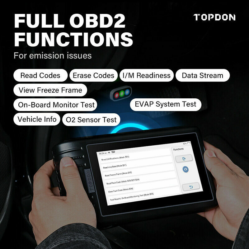 TOPDON ArtiDiag800BT OBD2 Diagnostic Scanner Full System IMMO KEY Coding EPB DPF - Auto Lines Australia