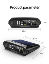 Load image into Gallery viewer, Wireless HUD Display Digital GPS Speedometer with Solar Charged Over-speed Alarm