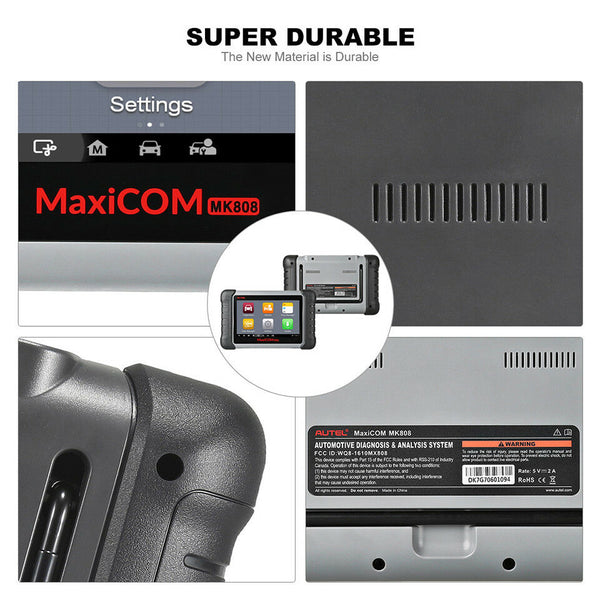 Special Order - Autel MaxiCOM MK808 OBD2 All System ECU Fault Code Reader Reset Diagnostic Scan Tool Key IMMO Coding MX808 DPF SRS ABS SRS SAS EPB BMS - AU VERSION