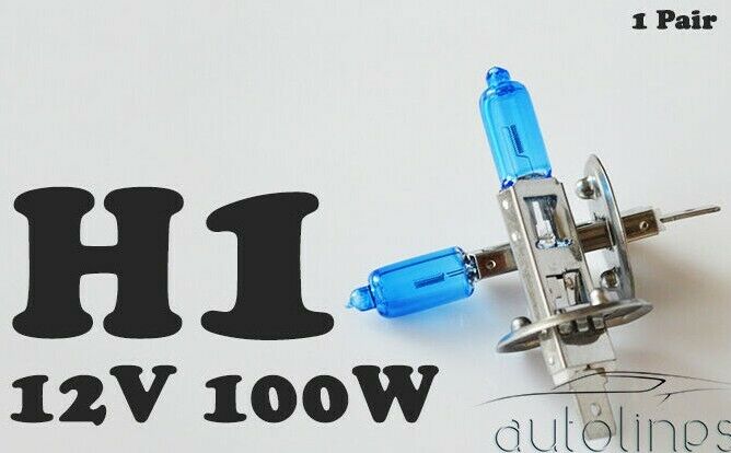 H1 12V 100W Xenon White 6000K Light Fog Car Headlight Lamp Globes Bulbs LED HID Secondary image