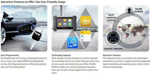 Special Order - Autel MaxiCOM MK808 OBD2 All System ECU Fault Code Reader Reset Diagnostic Scan Tool Key IMMO Coding MX808 DPF SRS ABS SRS SAS EPB BMS - AU VERSION