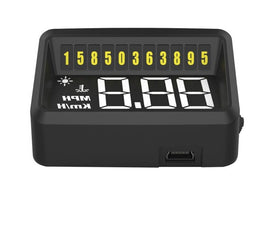 Vjoycar Car Head Up Display HUD Gauge Auto Display with Sunshine Hood Phone