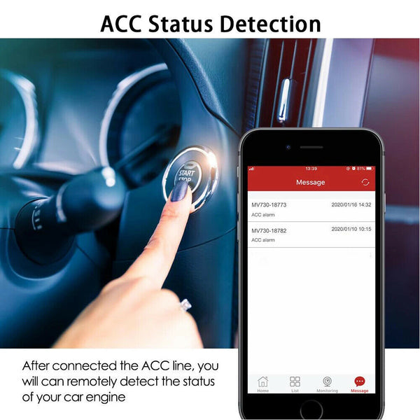 4G LTE GPS Vehicle Tracker Cut Off Oil Engine Motorcycle Live Locator Tracking