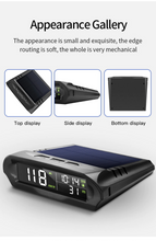 Load image into Gallery viewer, Wireless HUD Display Digital GPS Speedometer with Solar Charged Over-speed Alarm
