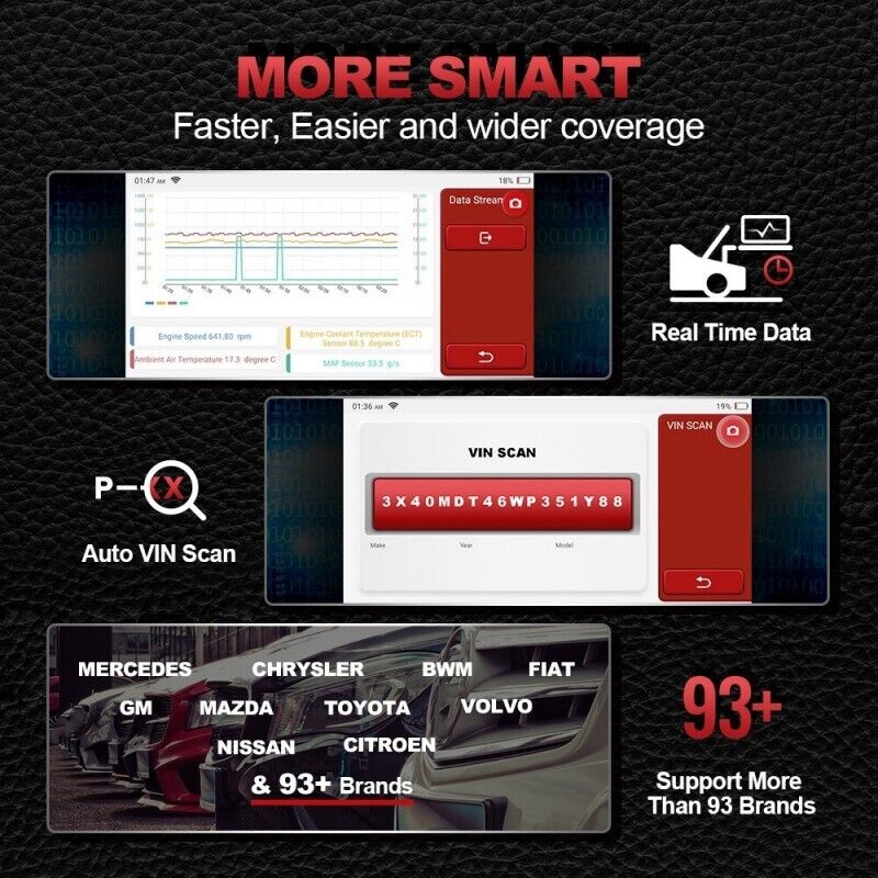 THINKSCAN MAX Car VIN Auto Scanner OBD2 Code Reader - Auto lines Australia