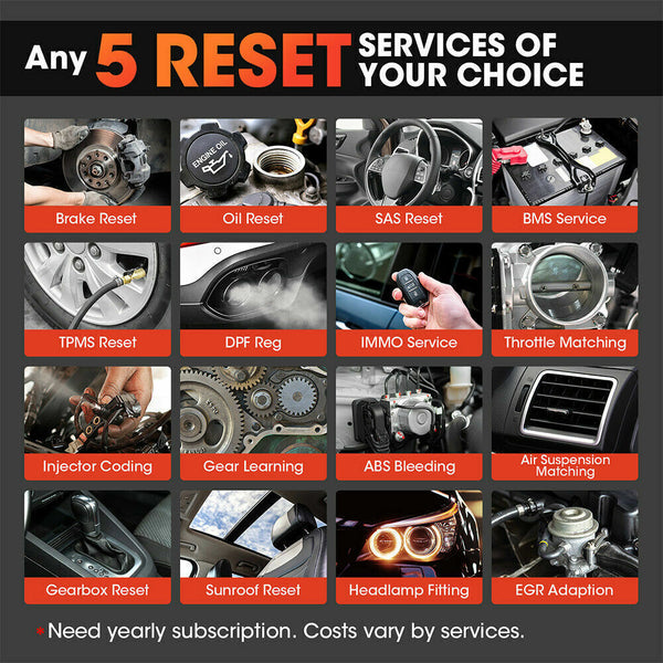 LAUNCH CRE305 OBD2 Scanner Code Reader Diagnostic Tool ABS SRS BMS EPB SAS Reset