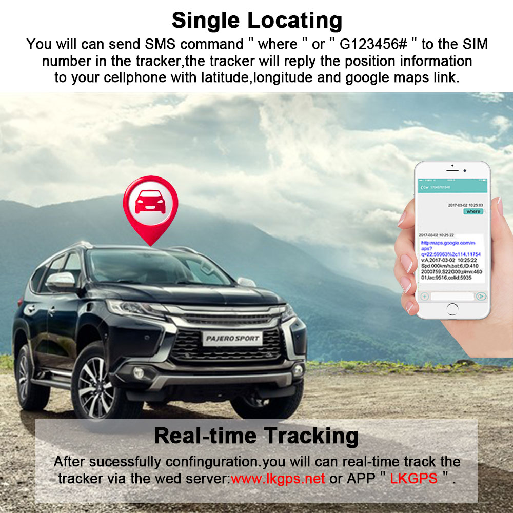 4G LTE GPS Vehicle Tracker Cut Off Oil Engine Motorcycle Live Locator Tracking