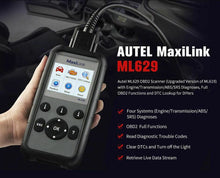 Load image into Gallery viewer, Autel ML629 OBD2 Scan Automotive Car Diagnostic Tool Engine Transmission ABS SRS