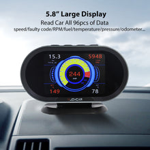 Load image into Gallery viewer, Vjoycar V70 2021 New OBD2 HUD Gauge On-board Computer Digital Security Alarm