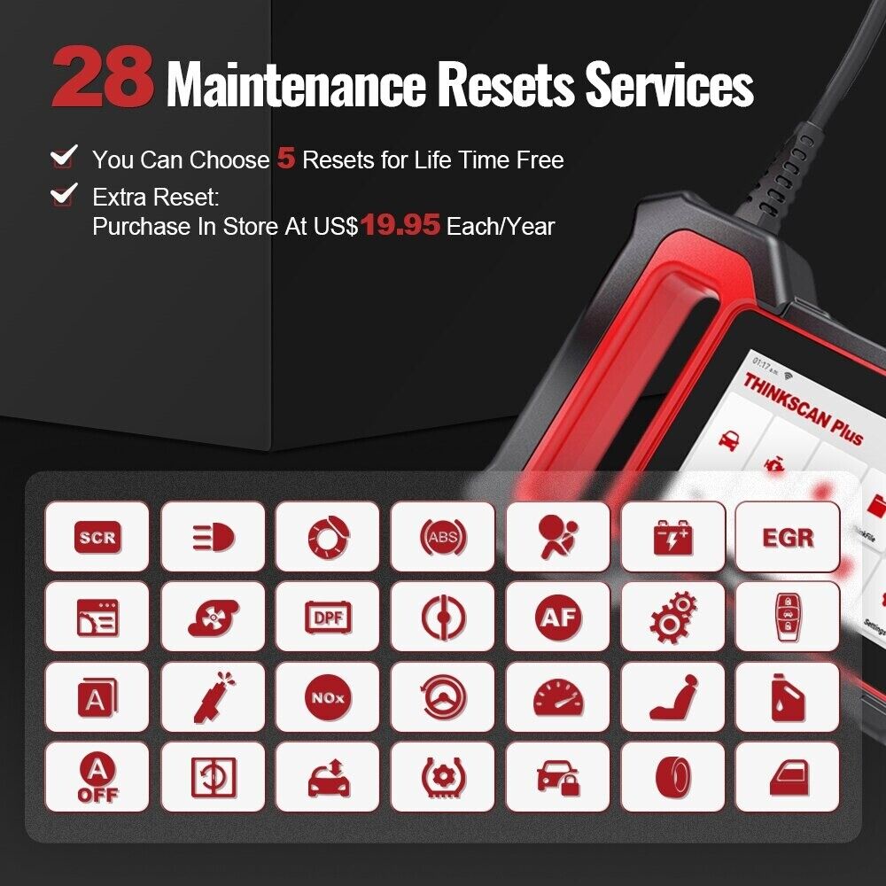 THINKCAR Thinkscan Plus S7 OBD2 Scanner 7System Code Reader Scan Diagnostic Tool