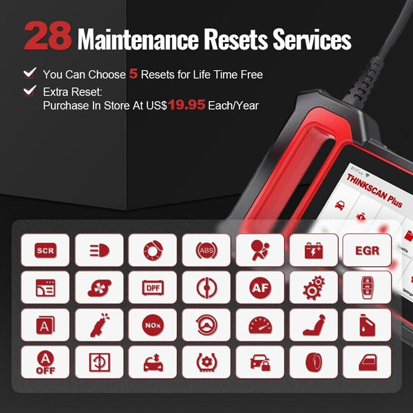 THINKCAR Thinkscan Plus S7 OBD2 Scanner 7System Code Reader Scan Diagnostic Tool