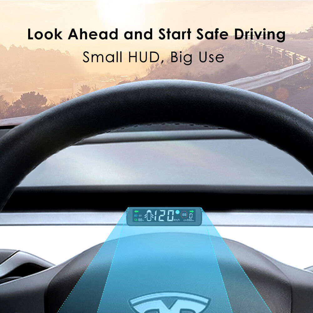 2023 Latest 3.9inch Auto HUD Display For Tesla Model 3 Y Speedometer