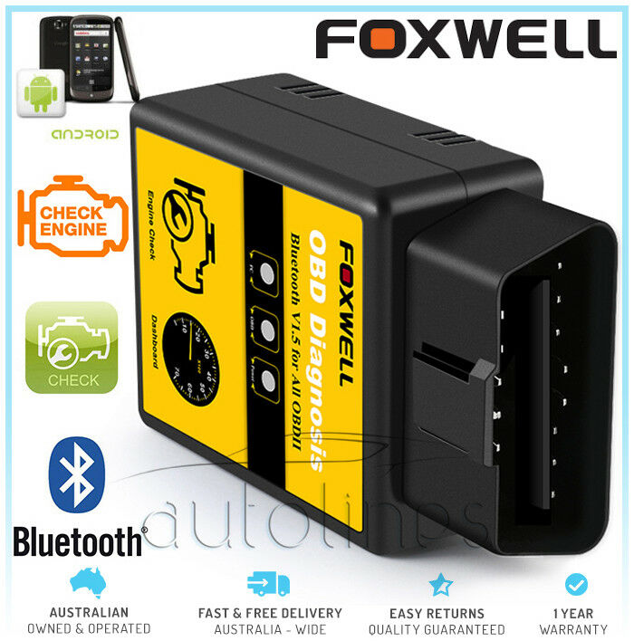 FOXWELL Bluetooth OBDII Scan Tool Android Car Engine Data Diagnostic C –  Auto Lines Australia
