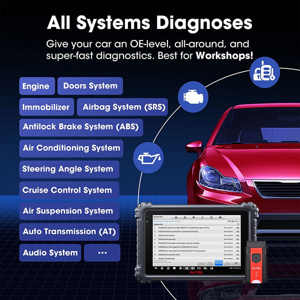 Autel MaxiCOM MK906 Pro Auto Diagnostic Scan Tool OBD2 Code Scanner - Auto Lines Australia