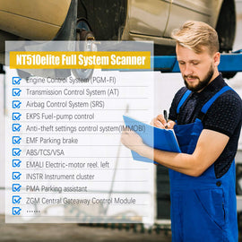 FOXWELL NT510 Full System OBD2 Auto Fault Code Reader Reset Diagnostic Scan Tool Fits HONDA