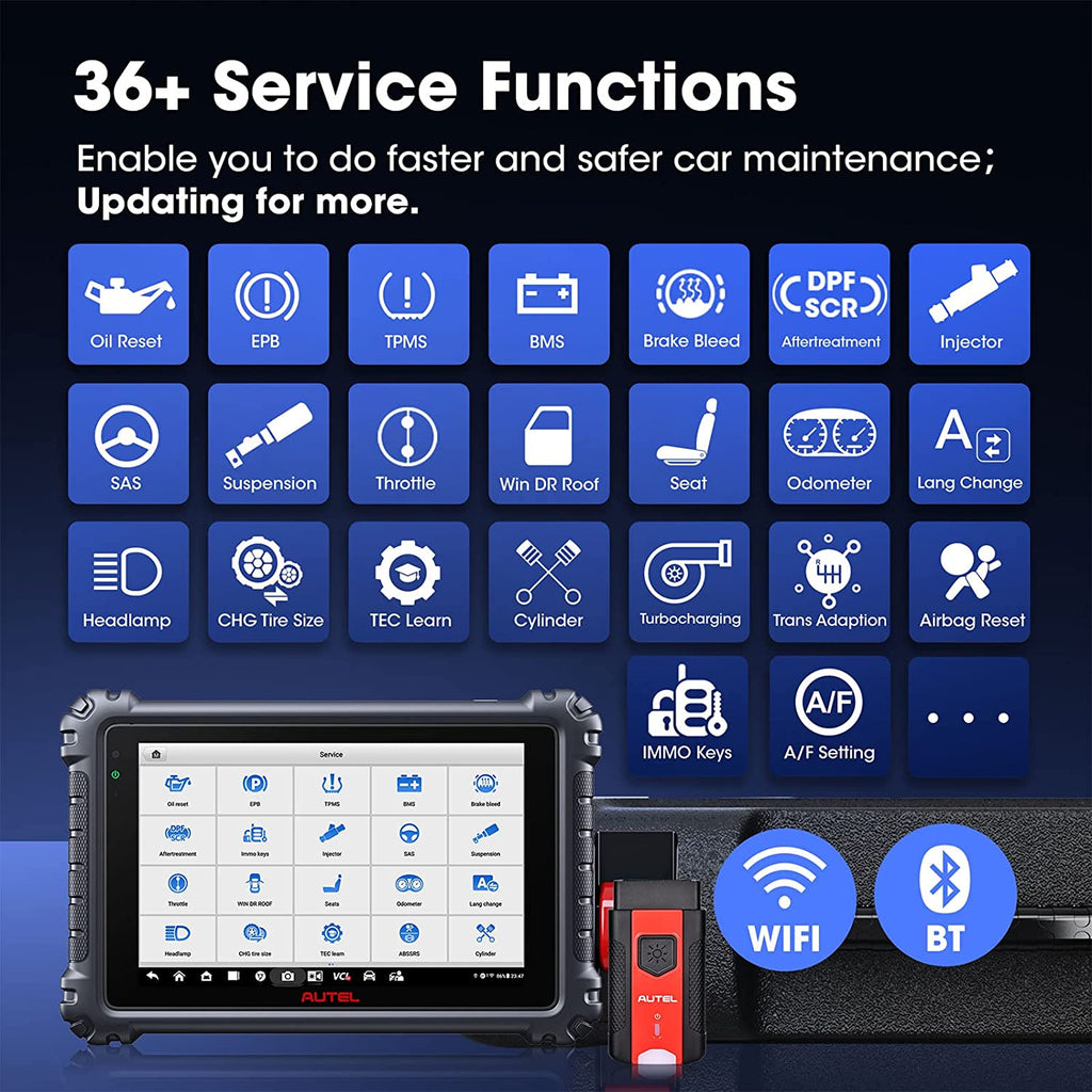Autel MaxiCOM MK906 PRO 36+ Service Functions, Active Test, AutoAuth f –