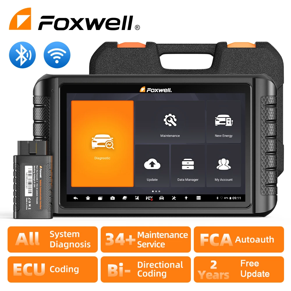 FOXWELL NT1009 OBD2 Scanner ECU Coding Bi-Directional Guided Functions Secondary image