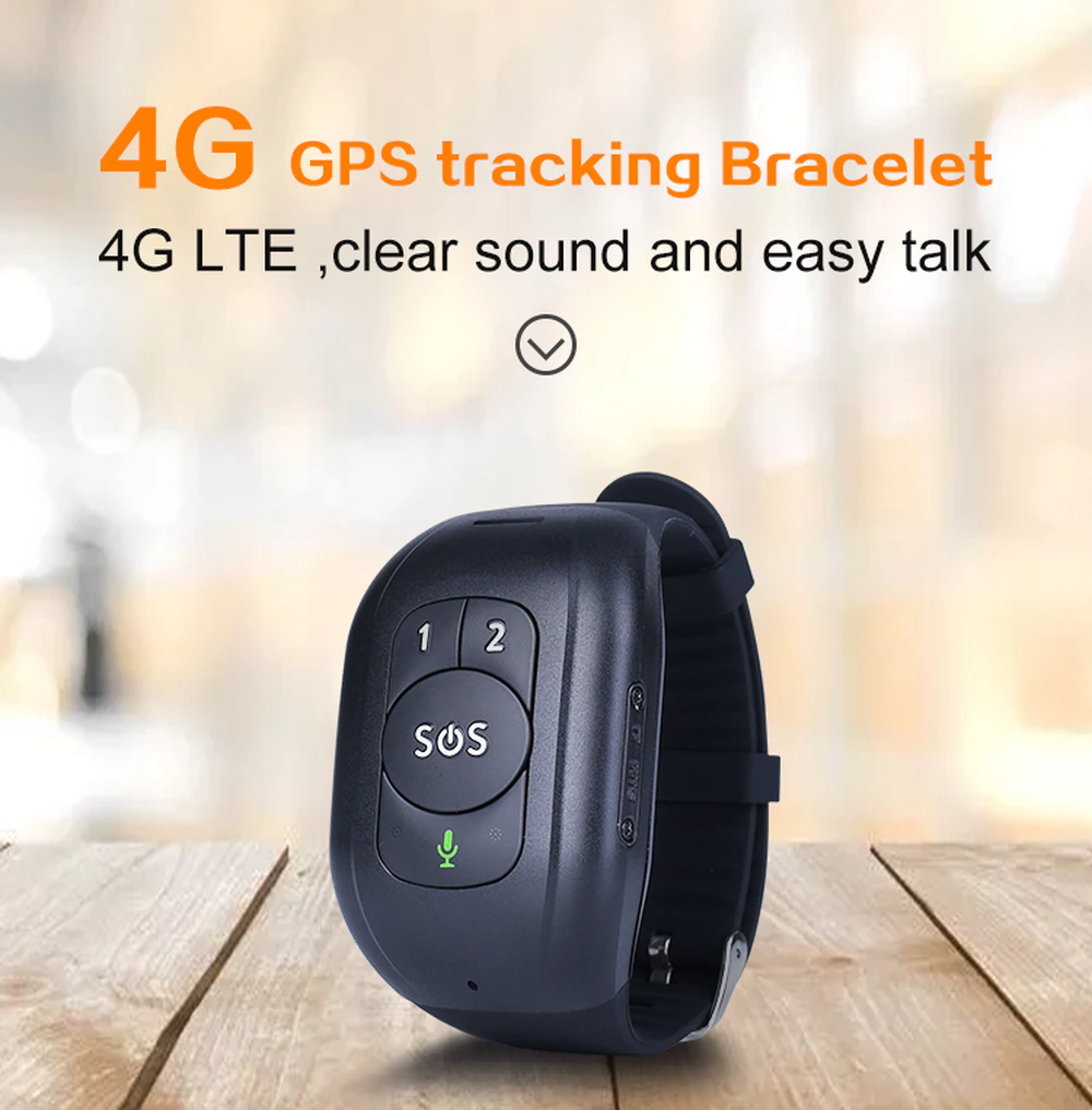 4G GPS Elderly/Senior Smart Bracelet Watch Tracker Blood Pressure Secondary image
