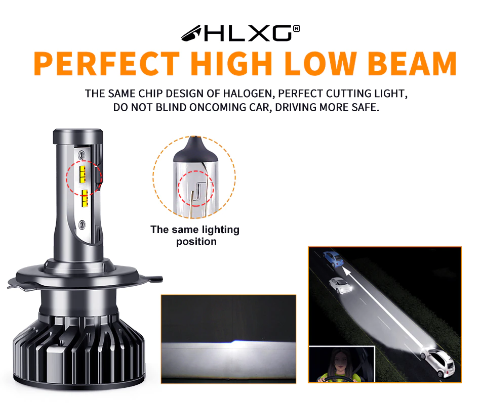 HB3 9005 120W 20000LM LED 6000K White Canbus EMC Headlight Kit Globe Bulbs HID Xenon