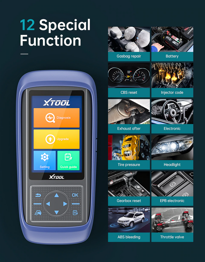 XTOOL A30 PRO Newest OBD2 Car Diagnostic Tool Code Read Scanner With 13 Kinds Special Function Free Update PK MK808/CRP429C