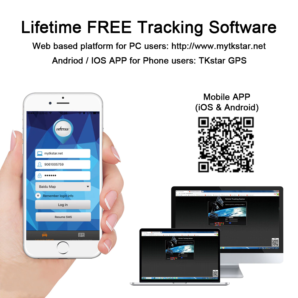 4G/5G TKSTAR Magnetic GPS TRACKER 10,000mAh Locator Waterproof AntiTheft Vehicle Car Truck - Auto Lines Australia