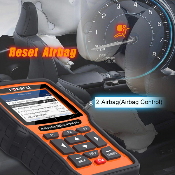 FOXWELL NT510 Full System OBD2 Auto Fault Code Reader Reset Diagnostic Scan Tool Fits VOLVO