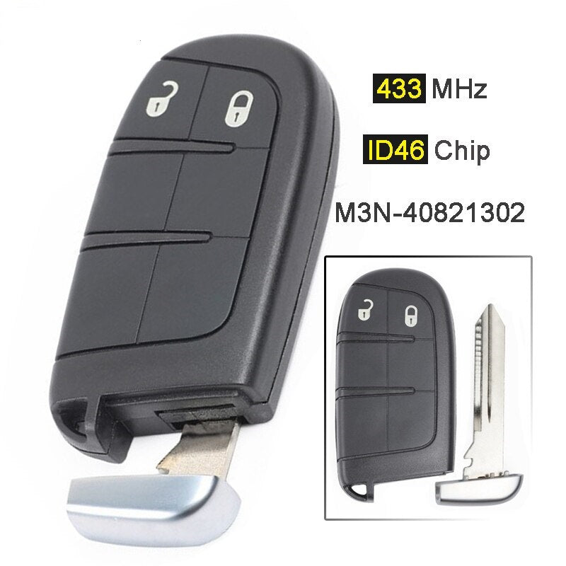 Fits Jeep Grand Cherokee M3N-40821302 2 Button Remote Car Key 433MHz 2014-2016 Main image