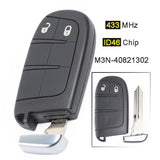 Fits Jeep Grand Cherokee M3N-40821302 2 Button Remote Car Key 433MHz 2014-2016