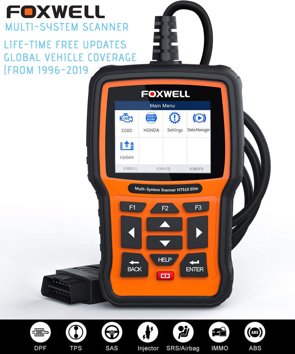 FOXWELL NT510 Full System OBD2 Auto Fault Code Reader Reset Diagnostic Scan Tool Fits DACIA