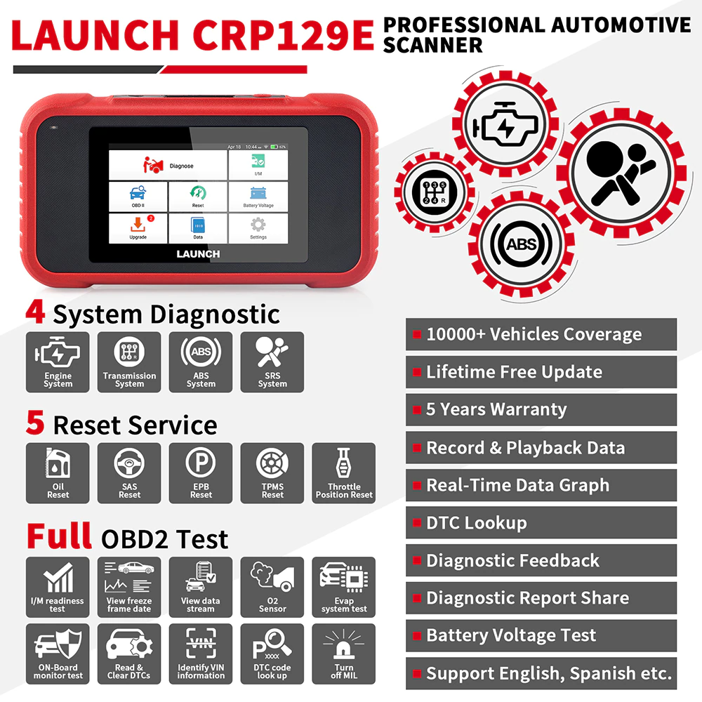 LAUNCH X431 CRP129E PRO ELITE OBD2 Diagnostic Scan Tool Auto code reader Secondary image