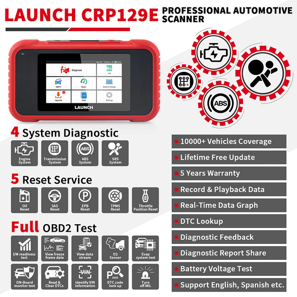 LAUNCH X431 CRP129E Diagnostic Tools - Auto Lines Australia