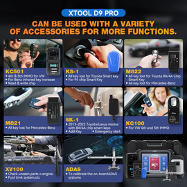 XTOOL D9 PRO Diagnostic Scan Tool With Topology Map CAN FD&DoIP Online ECU Programming&Coding Bi-Directional Control - Auto Lines Australia