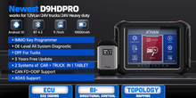Load image into Gallery viewer, XTOOL D9HD PRO Diagnostic Scanner Tool For 12V Car 24V Truck ECU Coding Diesel Heavy Duty