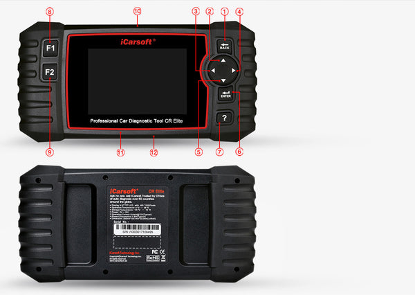 ICARSOFT CR Elite Professional Multi-brand Multi-system Car Diagnostic Tools