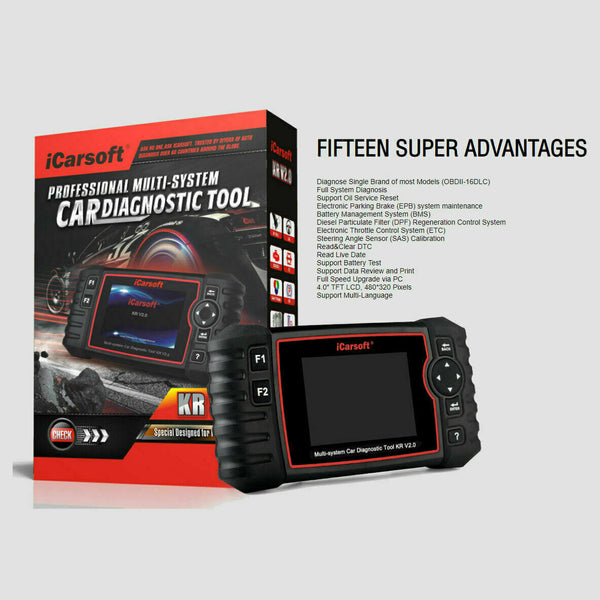 ICARSOFT KR V2.0 OBDII ENGINE DIAGNOSTIC CODE SCAN FOR KIA HYUNDAI DAEWOO - Auto Lines Australia