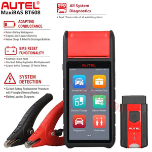 Autel MaxiBAS BT608 Auto Diagnostic Battery & Electrical System Analyzer Scanner